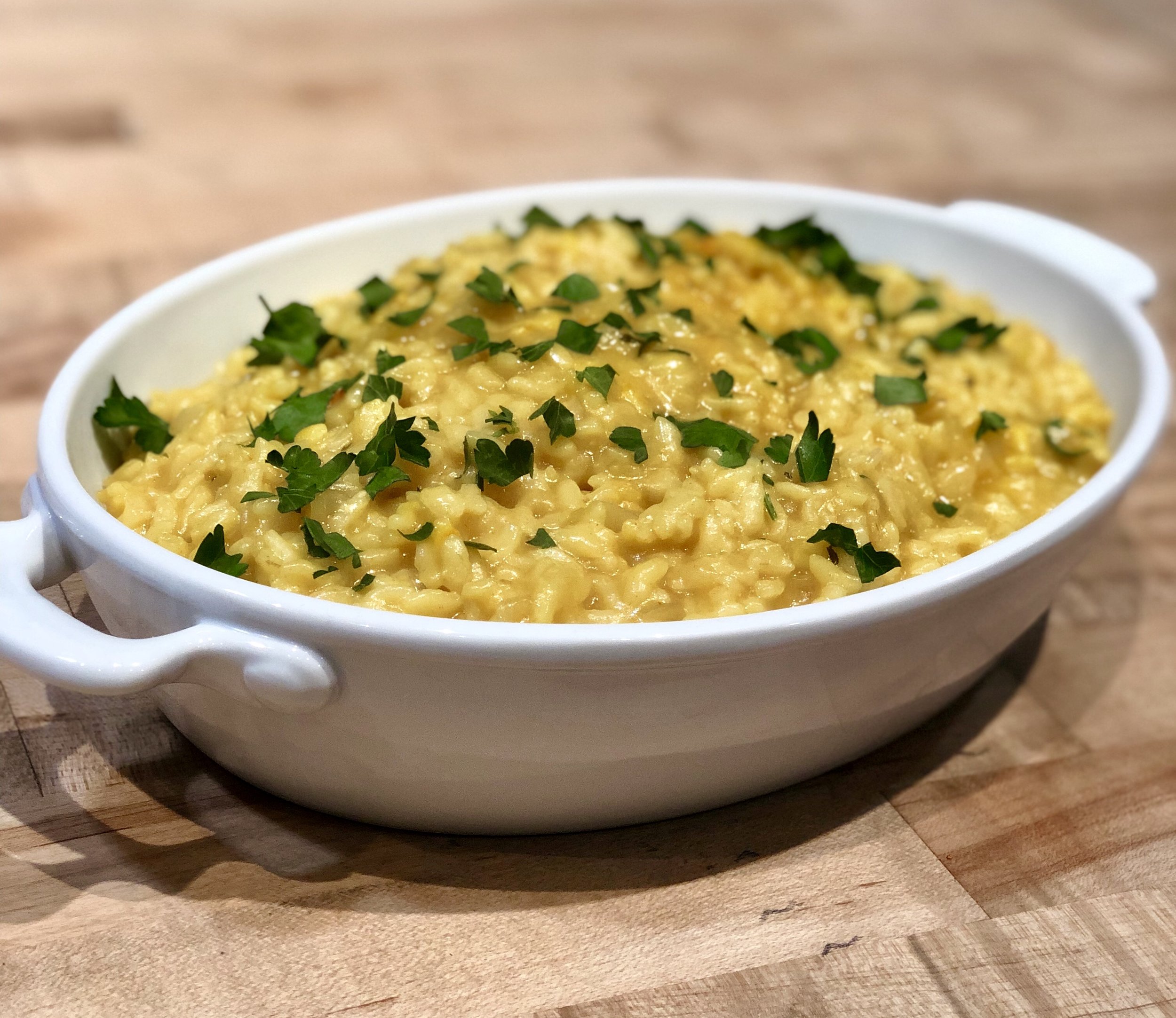 Saffron Risotto cooked in the Instant Pot