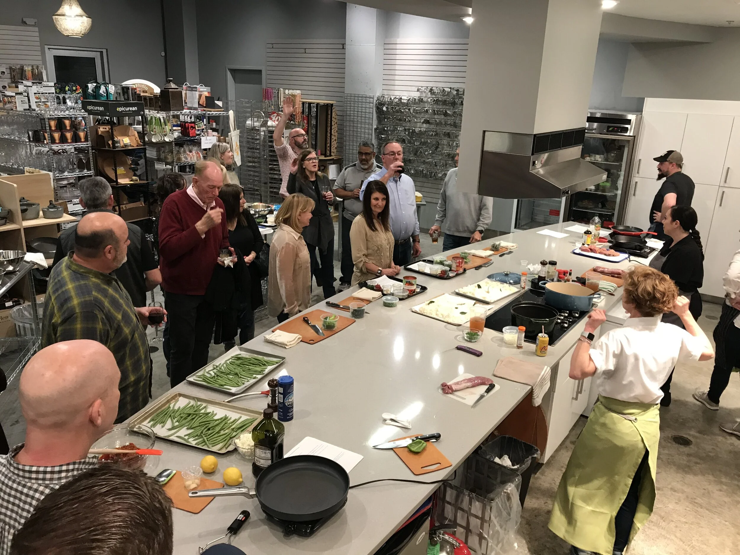 Let’s See What Happens In A Corporate Team Building Cooking Class at Simplee Gourmet in New Orleans, La.