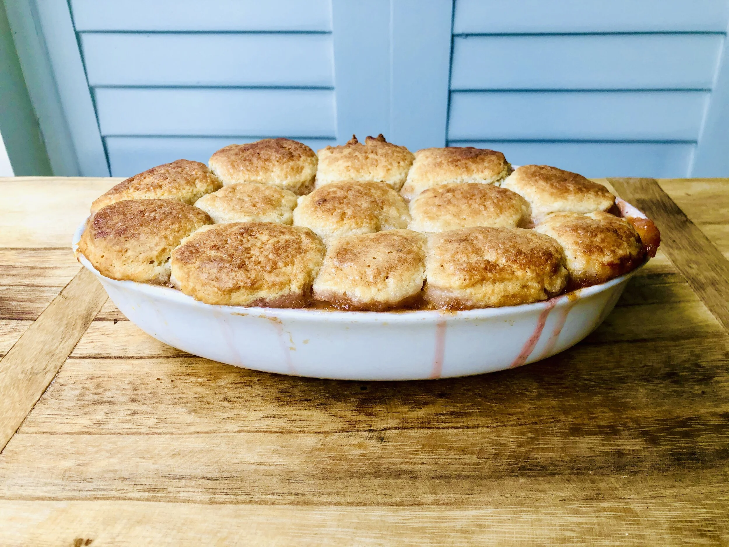 When It Is Peach Season Make A Peach Biscuit Cobbler