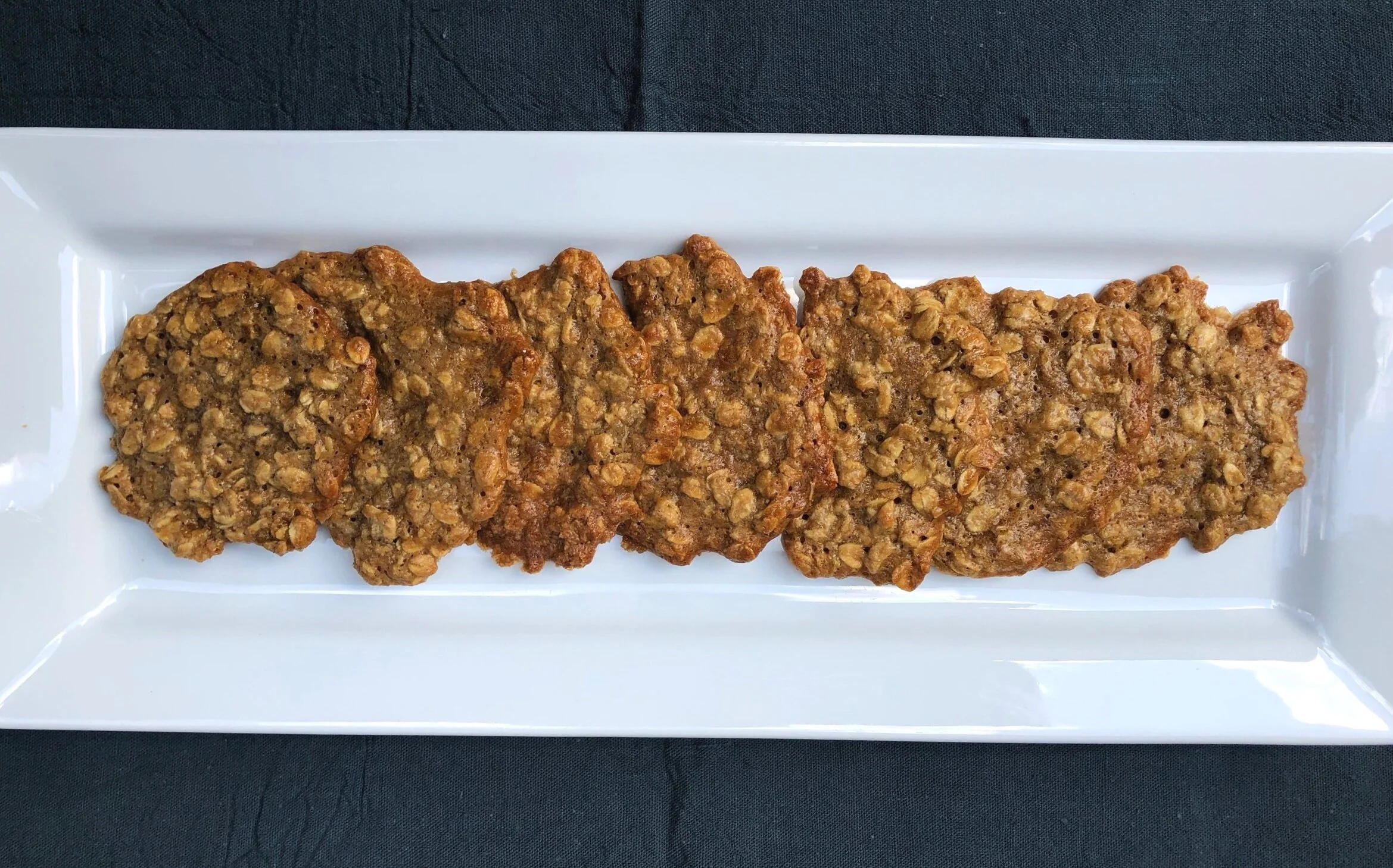 Orange and Ginger Oatmeal Lace Cookies