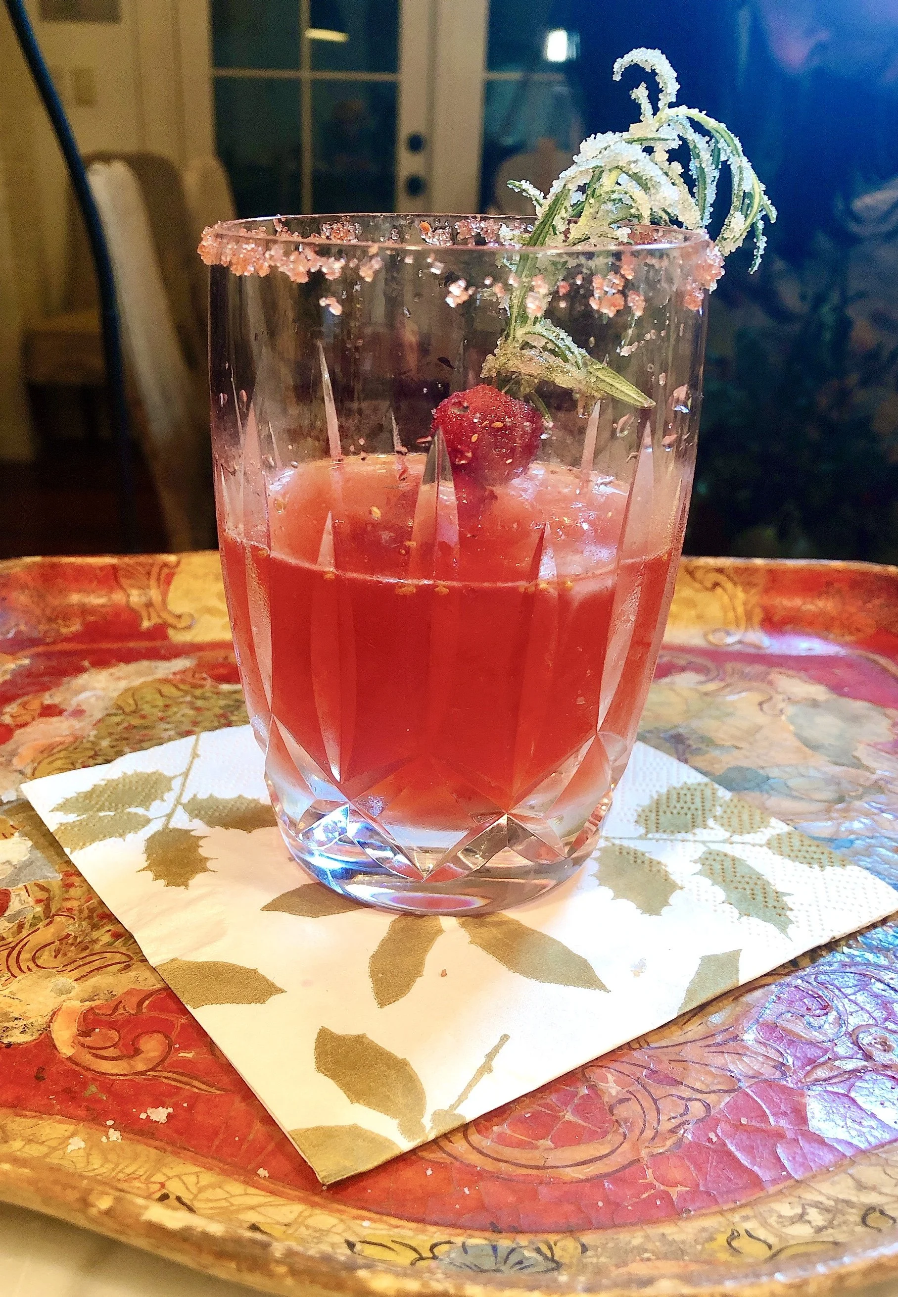 Cranberry-Rosemary Julep