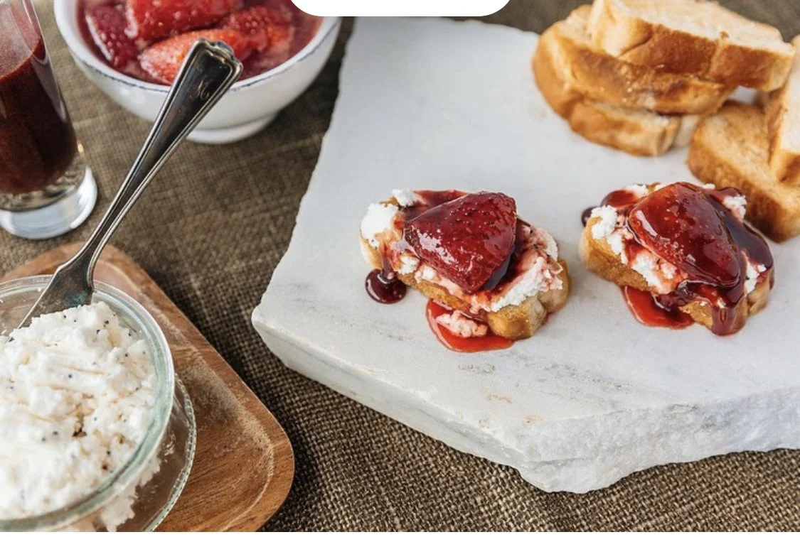  Goat Cheese Mousse with Red-Wine Caramel