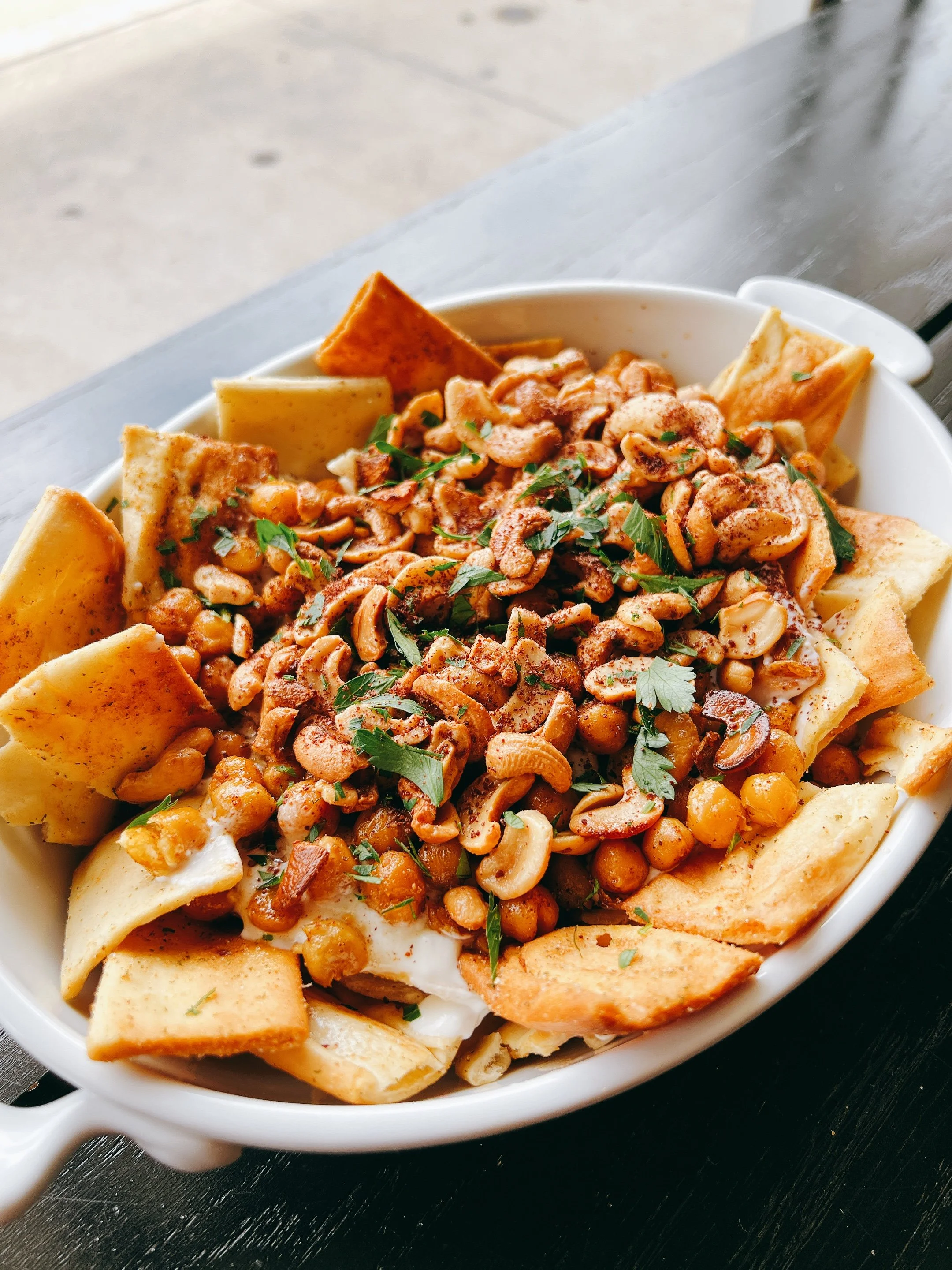 Crispy Chickpeas and Yogurt with Browned Butter Cashews