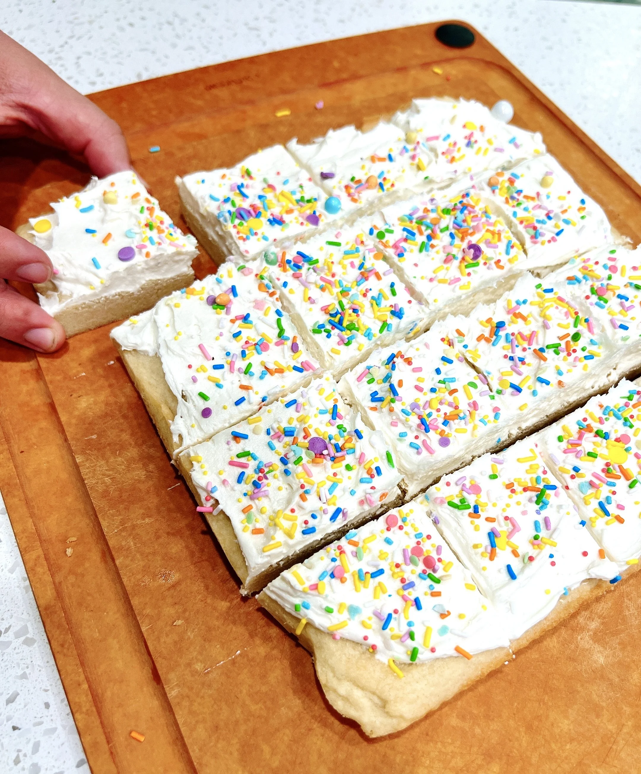 Frosted Sugar Cookie Bars