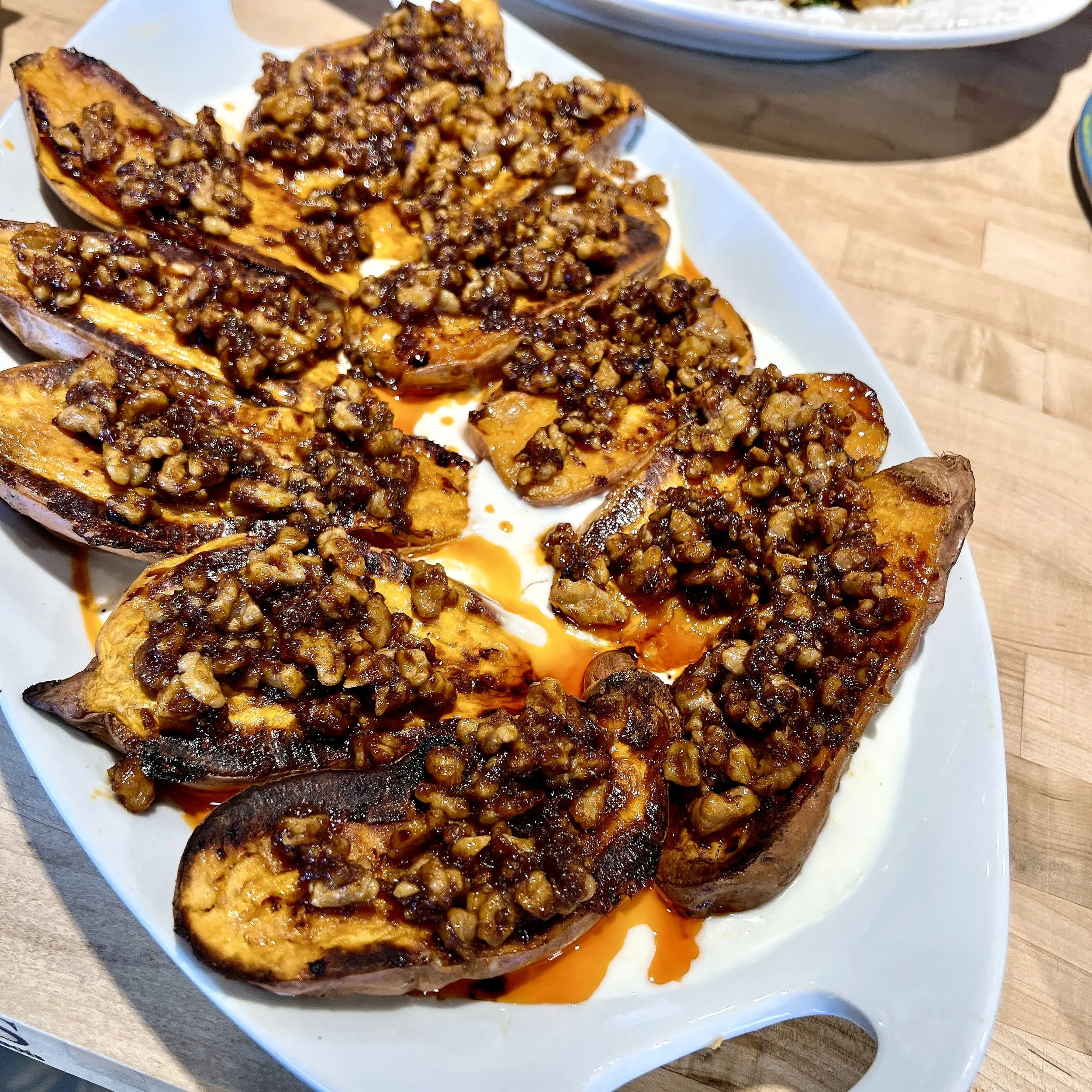 Caramelized Sweet Potatoes with Browned Butter Harissa 