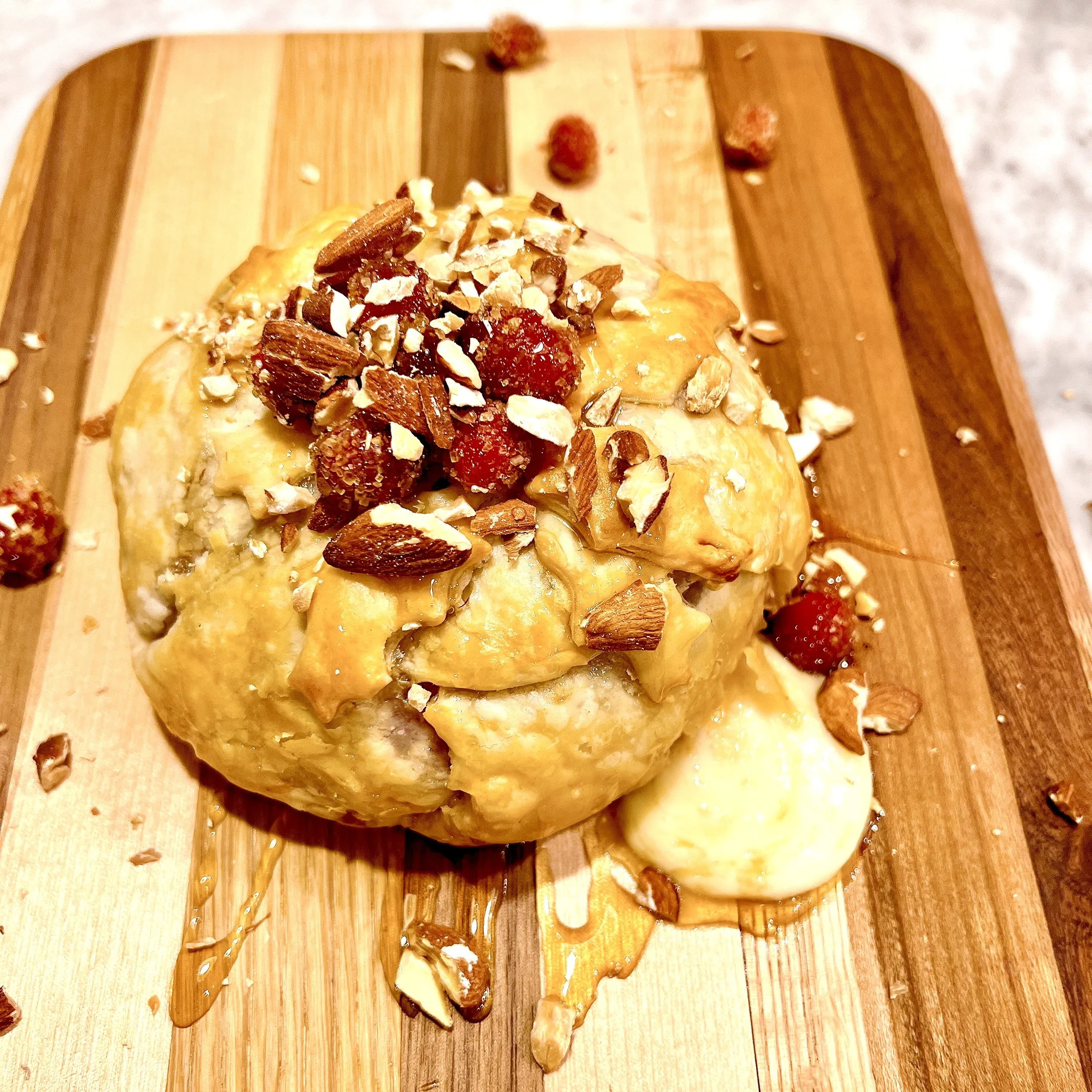 Baked Brie with Cranberry Jam