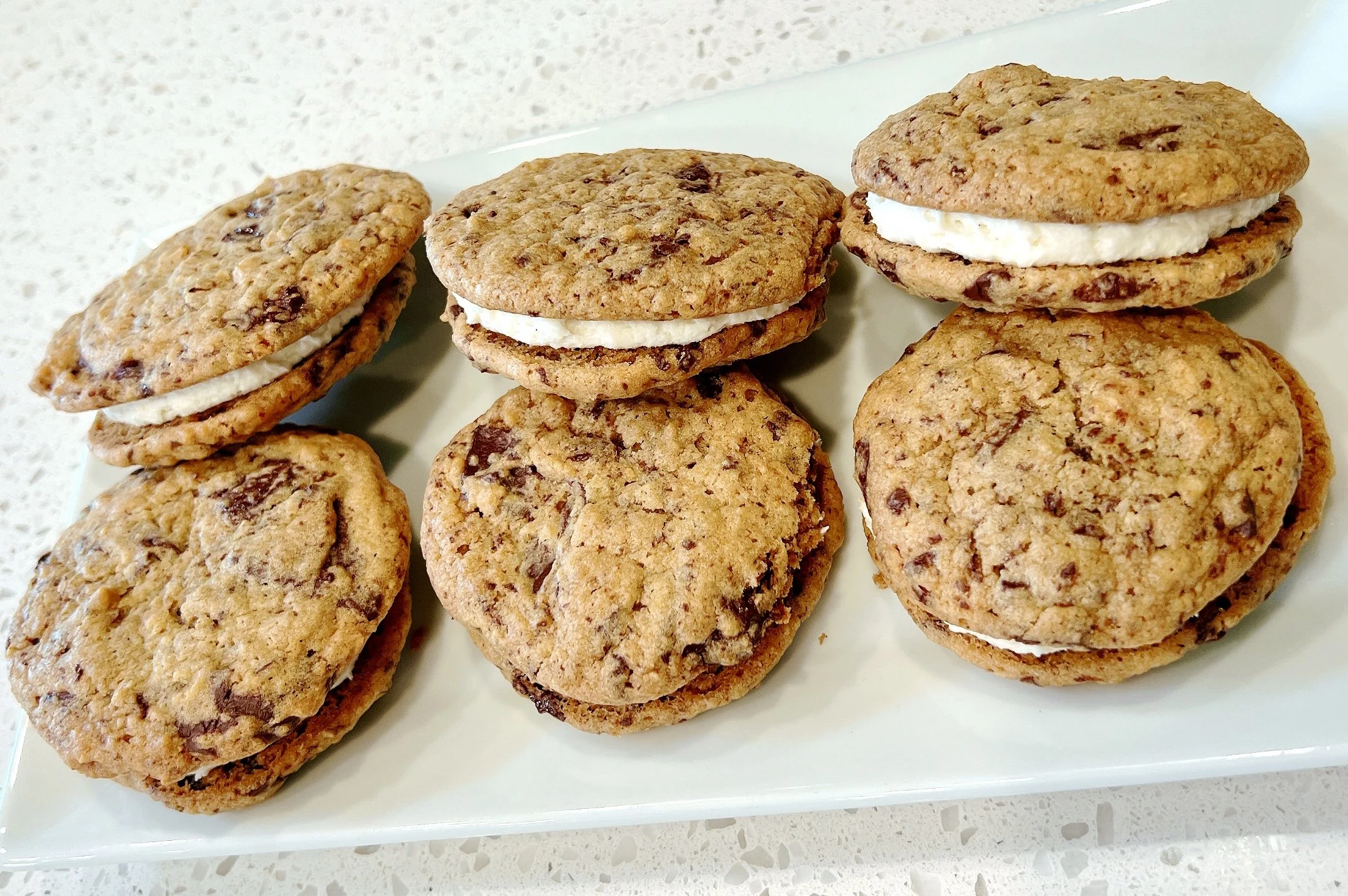Stuffed Chocolate Chip Graham Sandwich Cookies