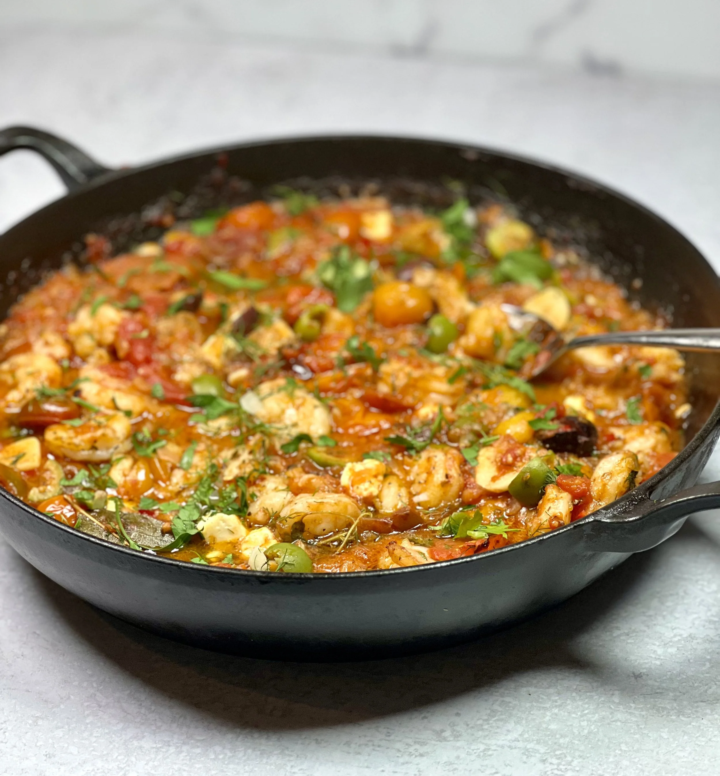 Shrimp Saganaki