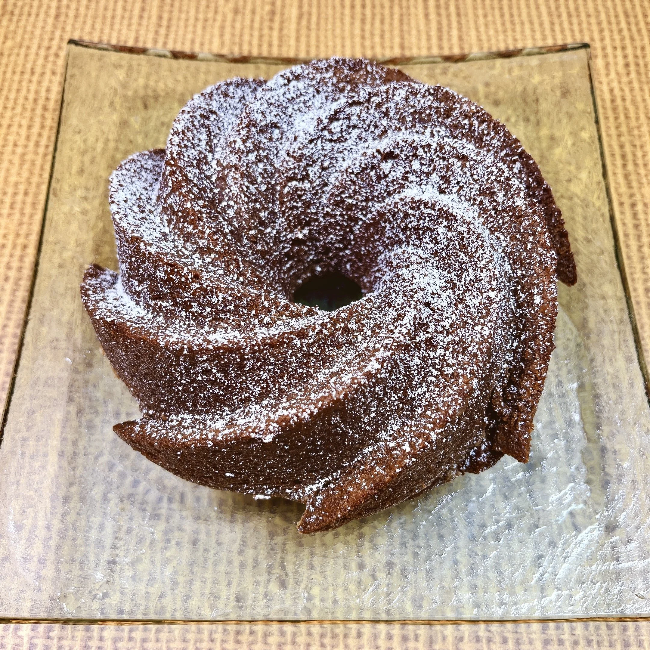 Gingerbread Cake with Lemon Glaze