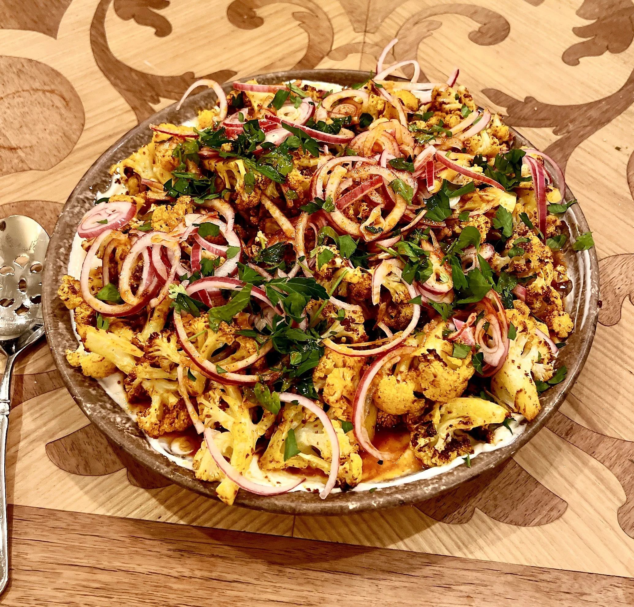 Harissa Roasted Cauliflower Salad