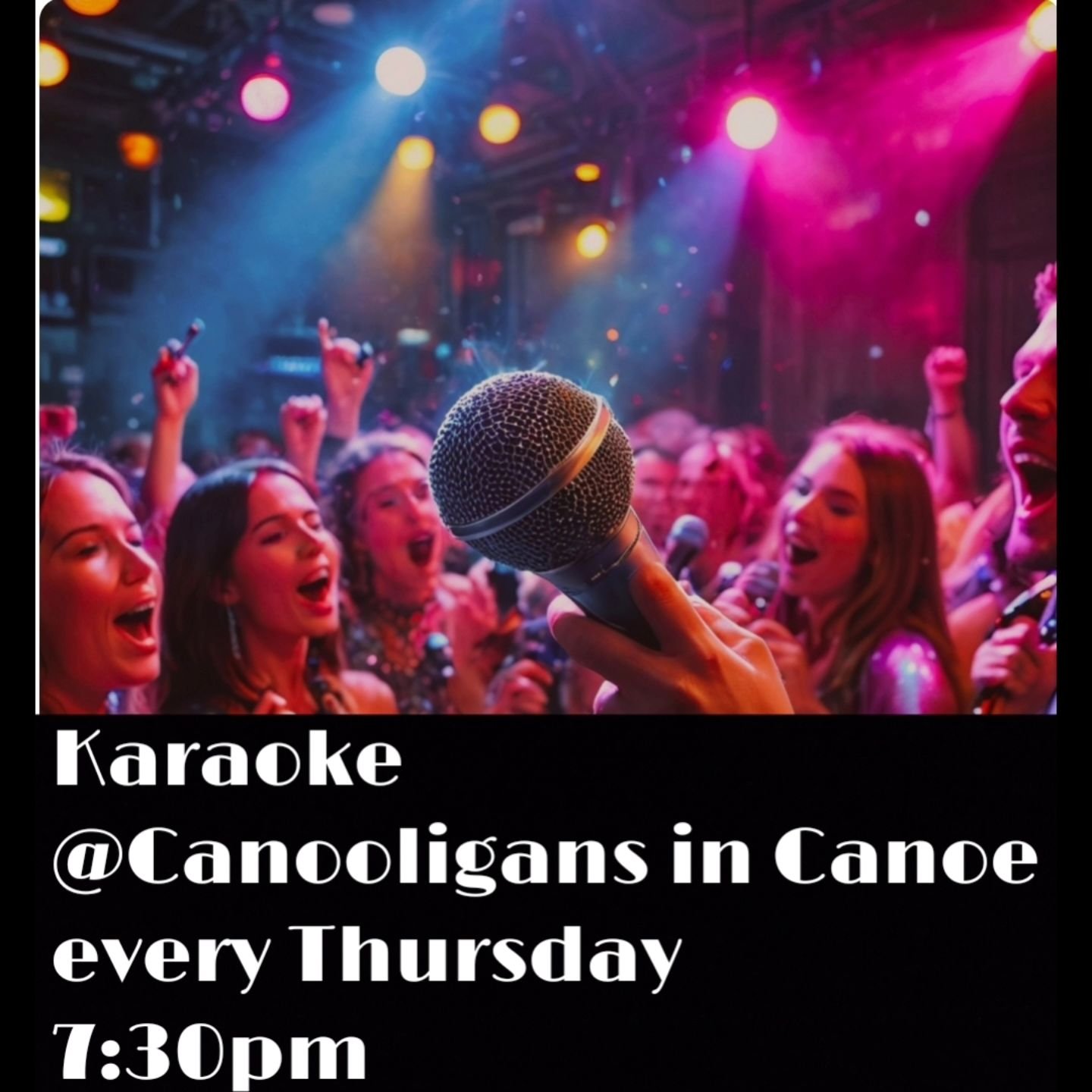 Come and get your Karaoke on Every Thursday before it shuts down for the winter! See you this Thursday! It could be a Karaoke roulette kind of night. You pick a song from the hat, and you choose who has to sing it!
@canooligans 

#rockstardjandkaraok