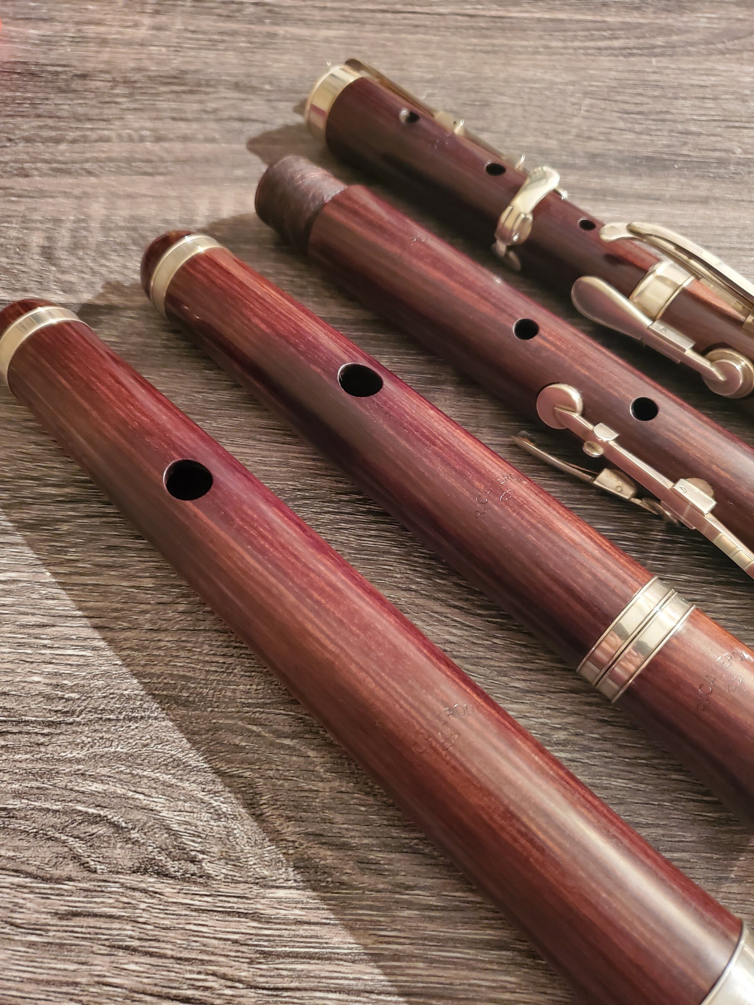  Eight-keyed flute by Rod Cameron in cocuswood after Triebert A=430. 