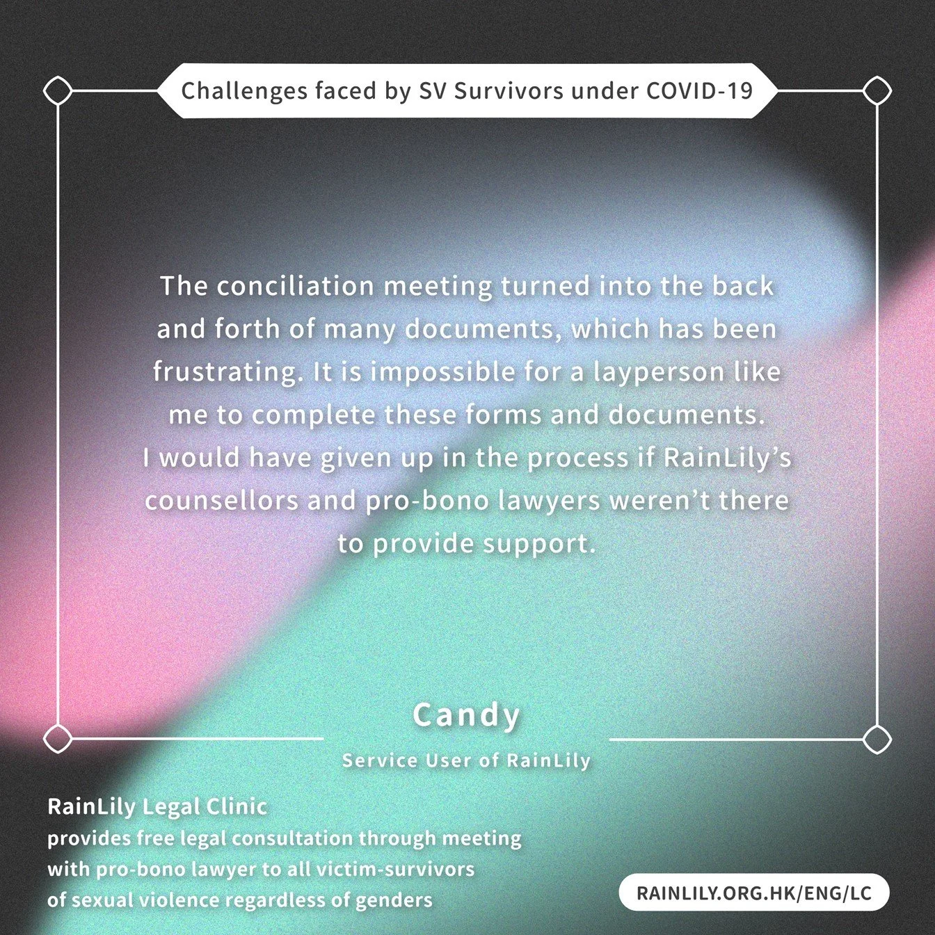 Challenges faced by SV Survivors under COVID-19