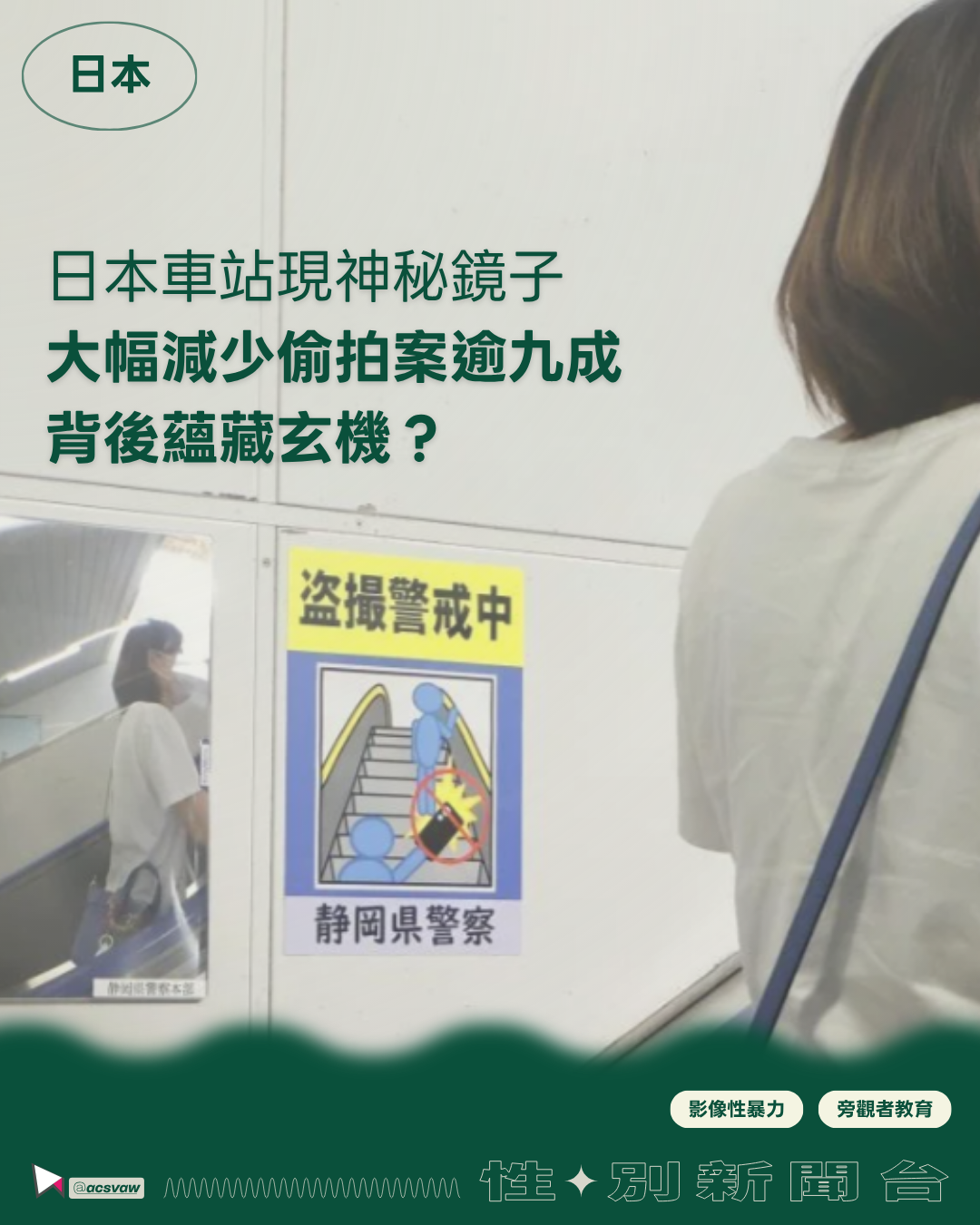 【性/別新聞台】日本鐵路防偷拍策略