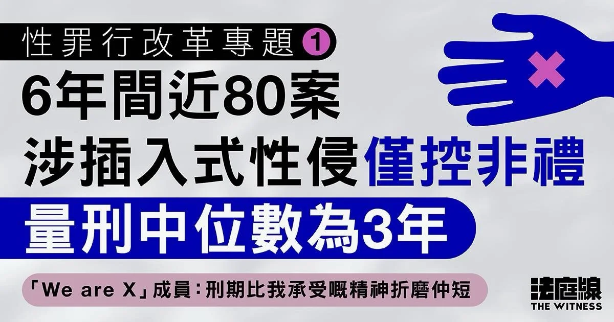 法庭線｜性罪行改革專題1｜6年間近80宗插入式性侵僅控非禮　團體指刑罰過輕或削弱求助意慾