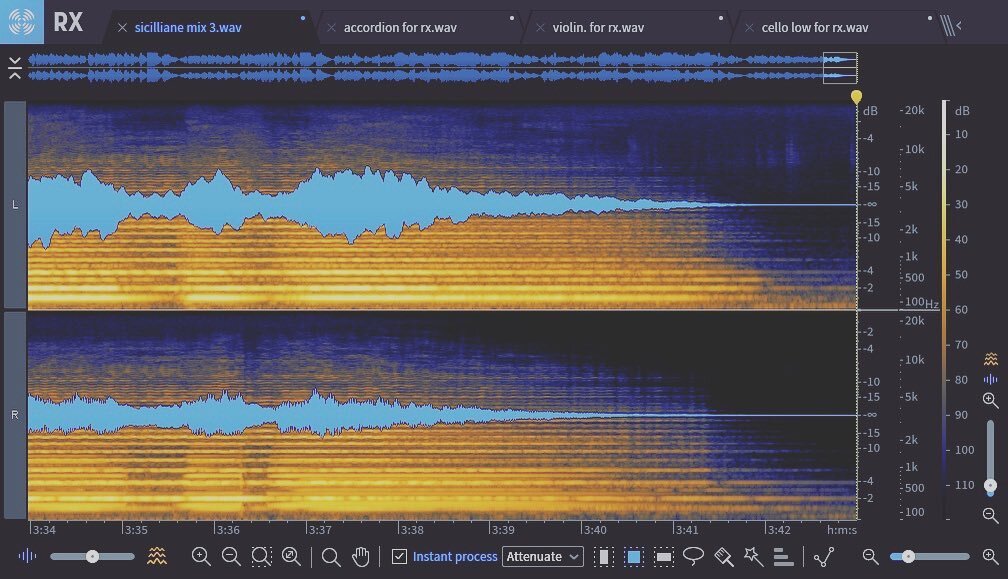 Oh just editing out accordion button noise, nbd. Seriously, @izotopeinc rx is a life saver