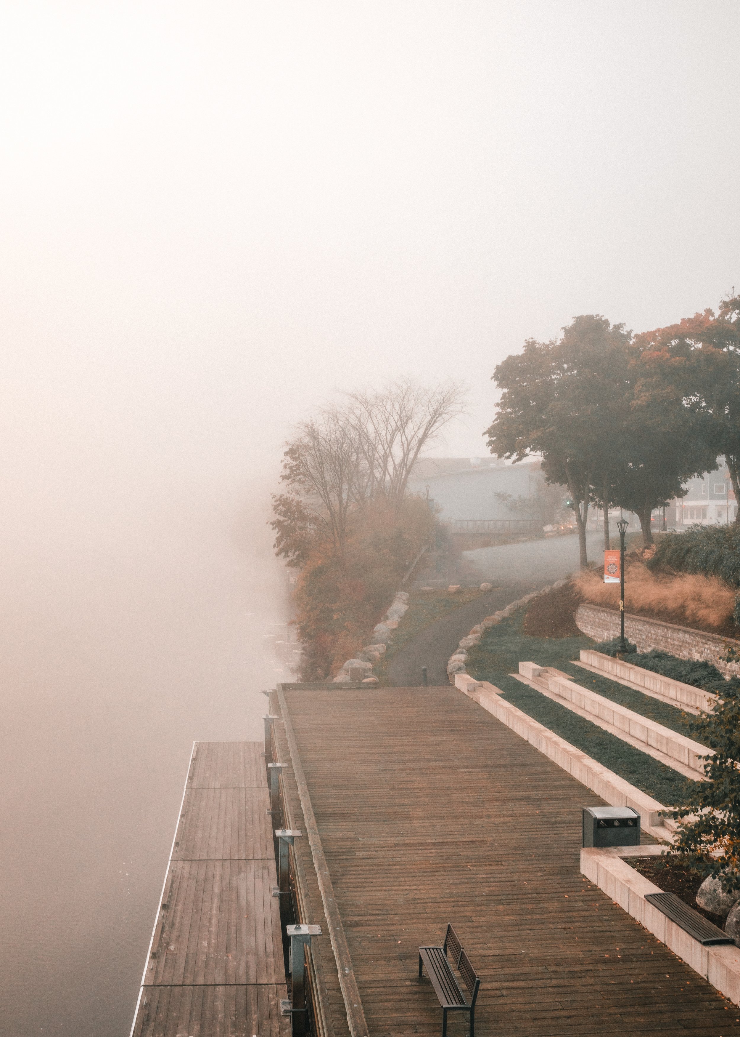 Misty Morning - Bridgewater, Nova Scotia
