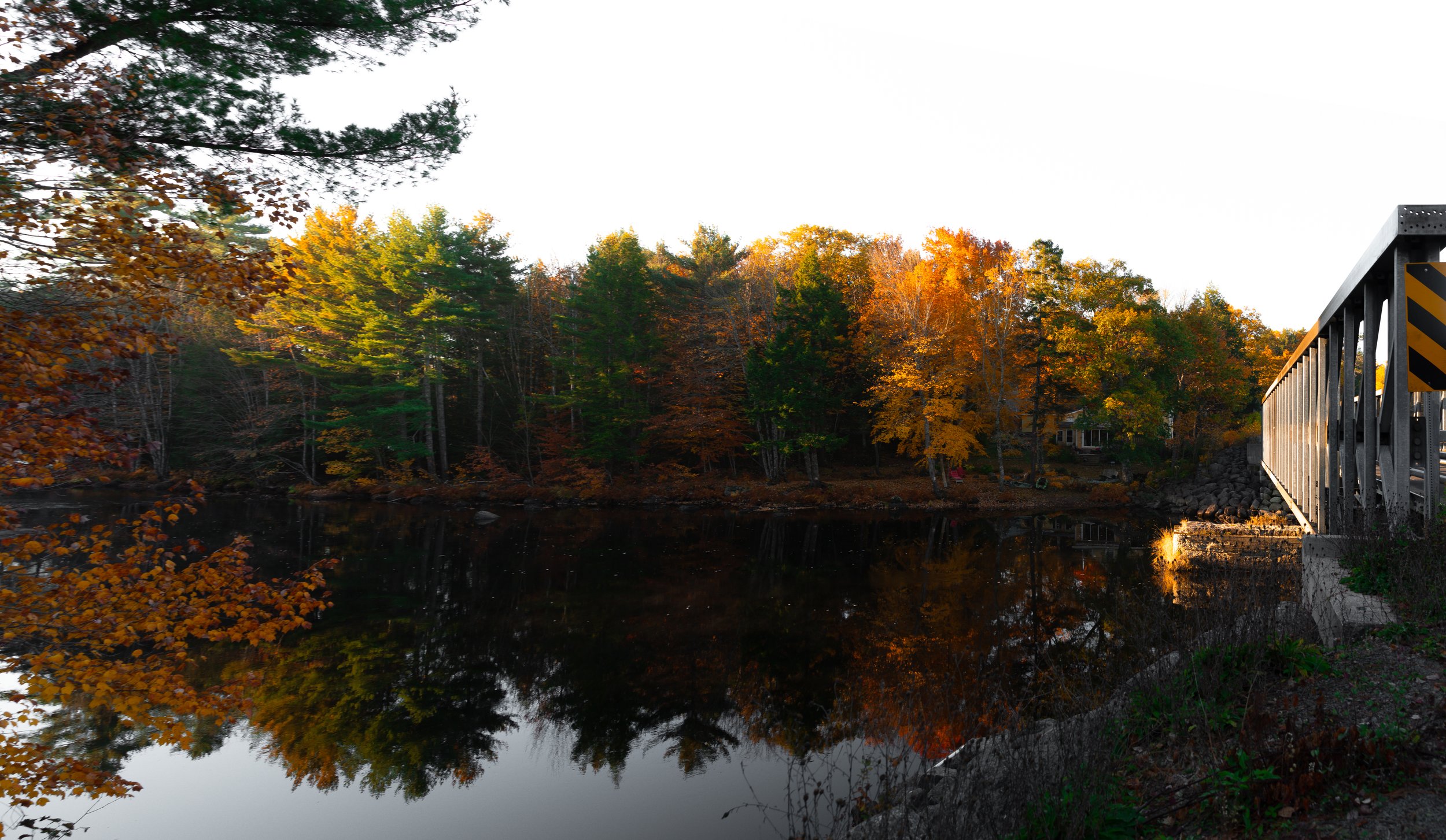 Sunrise, LaHave from under Bridge on Veinot Road