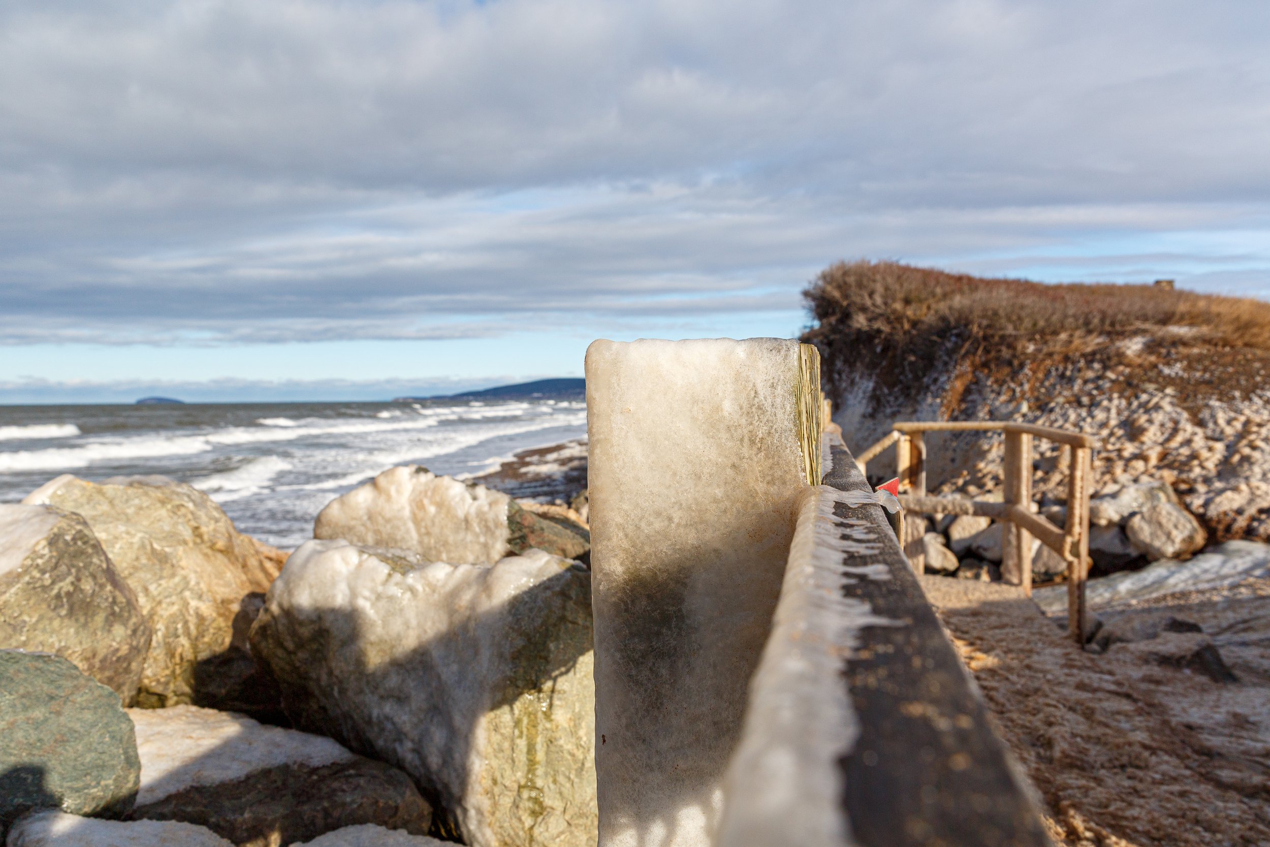 Icy Shores of Inverness Beach, CB, NS