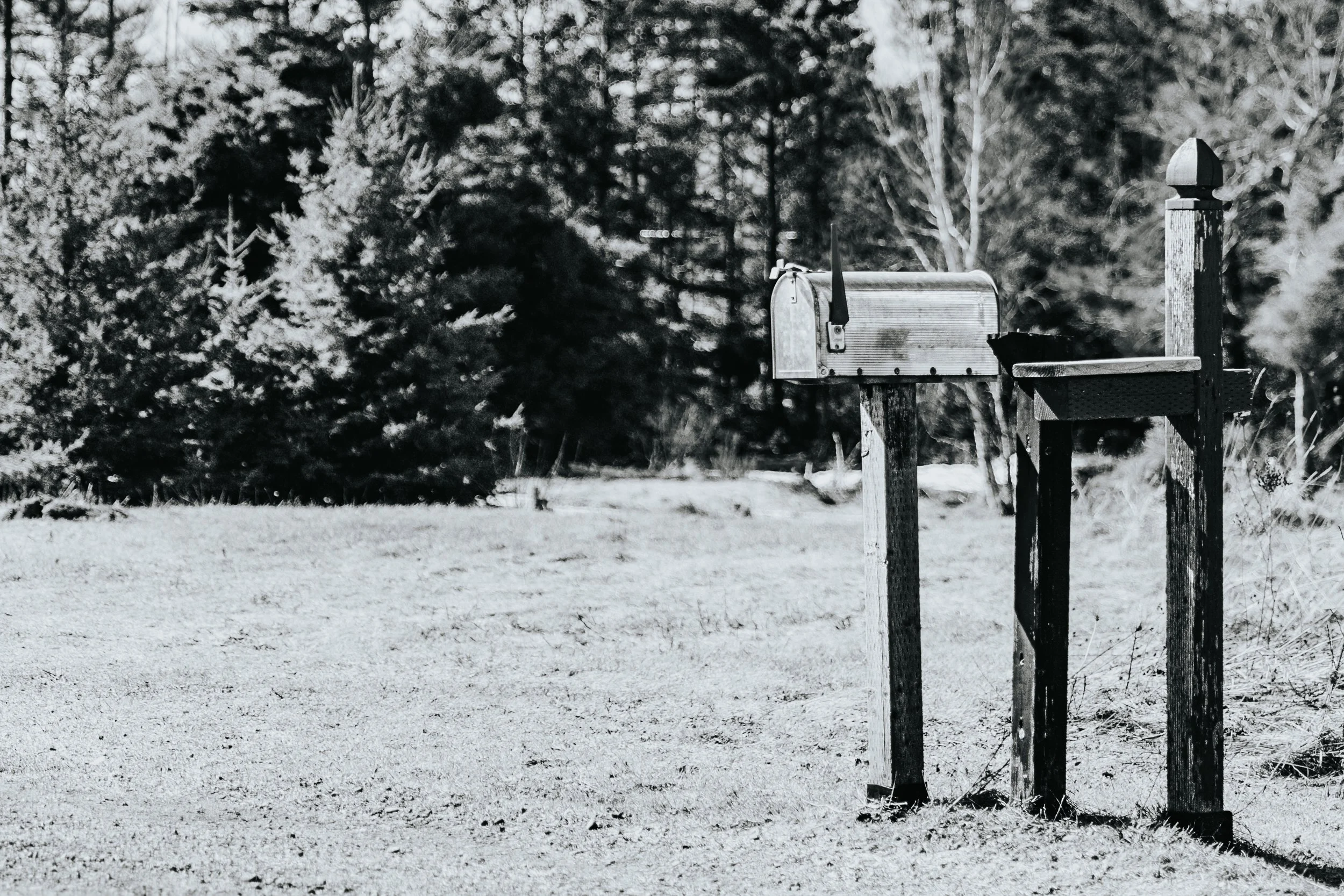 Mailboxes on A Sunny Day