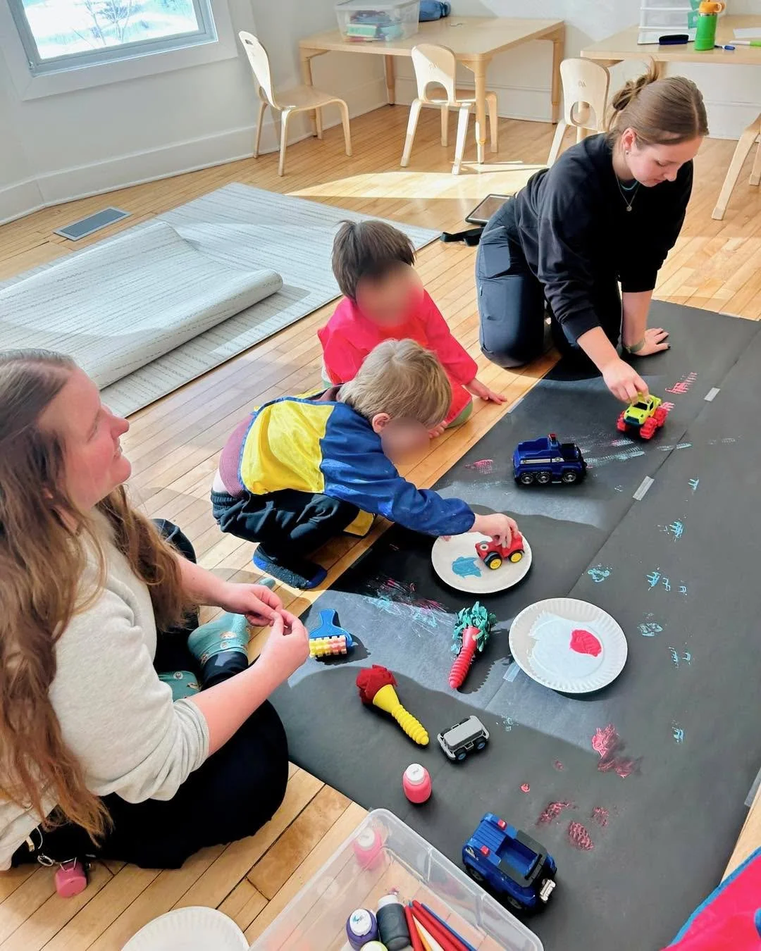 Paint and play, learn and grow, superhero hugs, then off we go! 🚗🐮🦸&zwj;♀️💫 #AutismFromTheStart #ABATherapy #CompassionateABA #Earlyintervention #LearningThroughPlay #SocialSkills #LittleLearnersBigGrowth