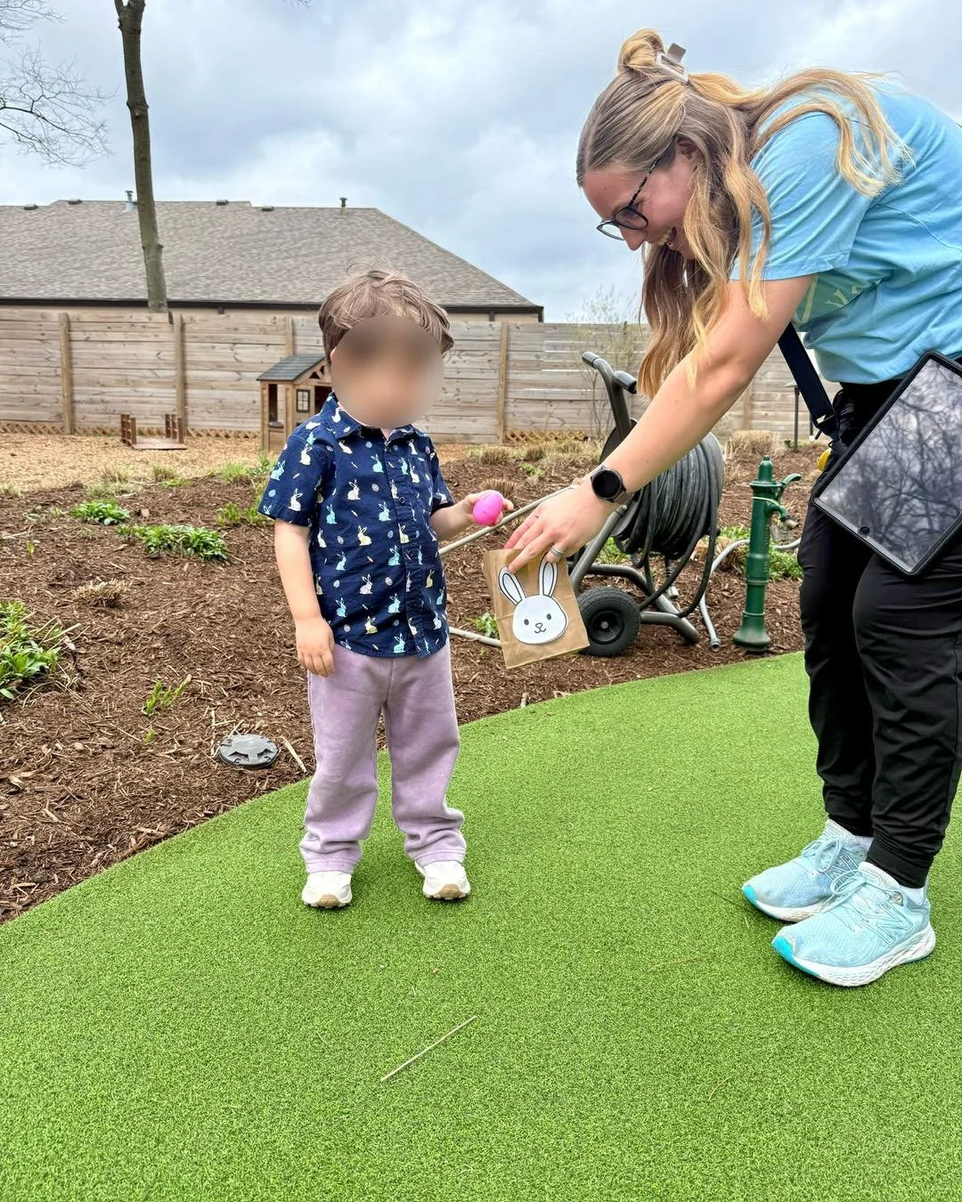 Spring has us hopping with joy!🐰🌸Soaking up all the sweet moments this season brings!💛🪿#AutismFromTheStart #ABATherapy #CompassionateABA #SpringHasSprung #AutismAcceptanceMonth