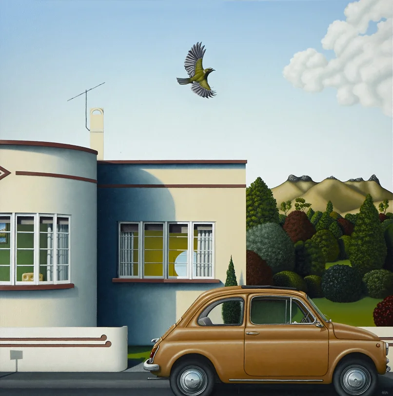 Korimako, 2013, acrylic on canvas, 760 x 760mm