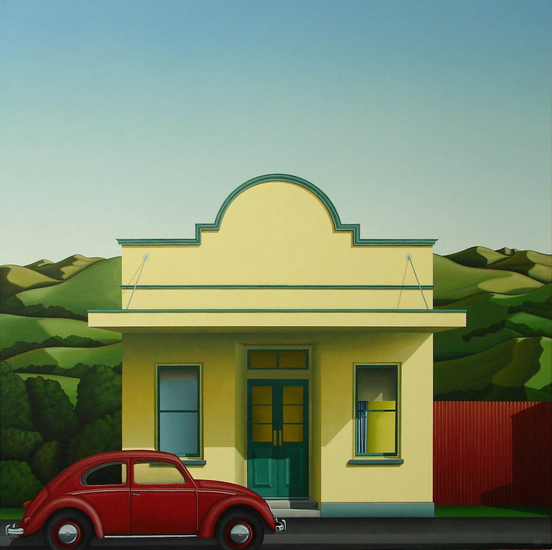 Rose tinted glasses, 2010, acrylic on canvas, 910 x 910mm