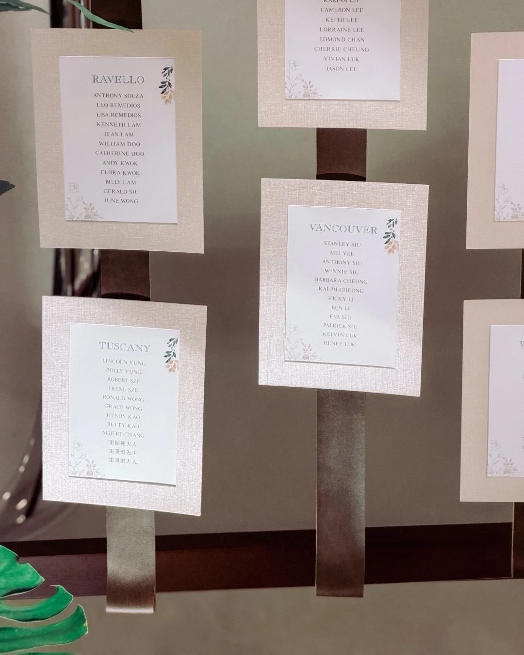 Most people think a seating chart or escort card display is just a list of names.
⠀⠀⠀⠀⠀⠀⠀⠀⠀
But to me, it&rsquo;s often the first moment guests begin to experience the design of the wedding.
⠀⠀⠀⠀⠀⠀⠀⠀⠀
Before they see the ballroom.
Before they sit dow