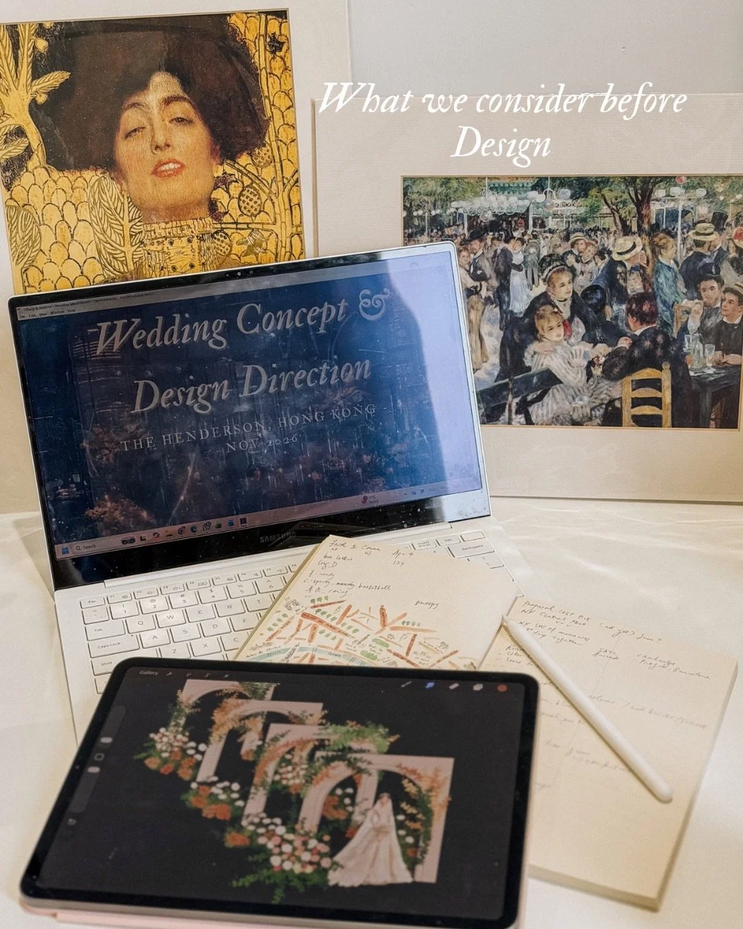 Before a wedding design takes shape, there is always a period of thinking.
⠀⠀⠀⠀⠀⠀⠀⠀⠀
We spend time understanding the couple first &mdash; their stories, the places that shaped them, and the memories they want to share with the people they love.
⠀⠀⠀⠀⠀