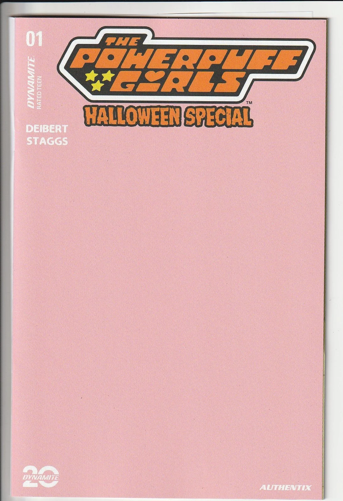 Powerpuff Girls Halloween Special #1 Blank Cover Variant