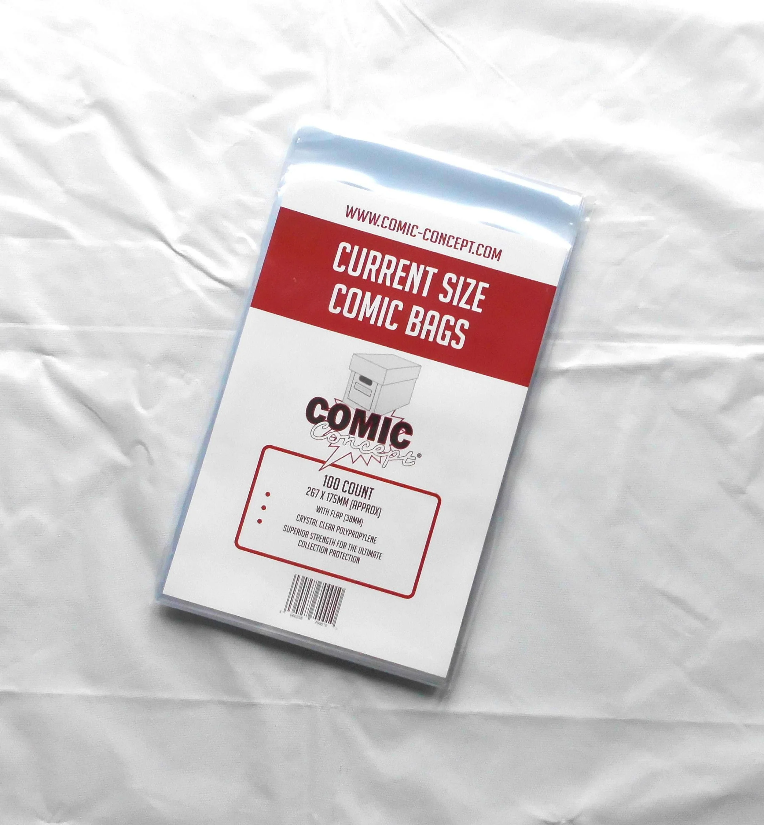 Comic-Concept Current Size Comic Bags 100 Pack
