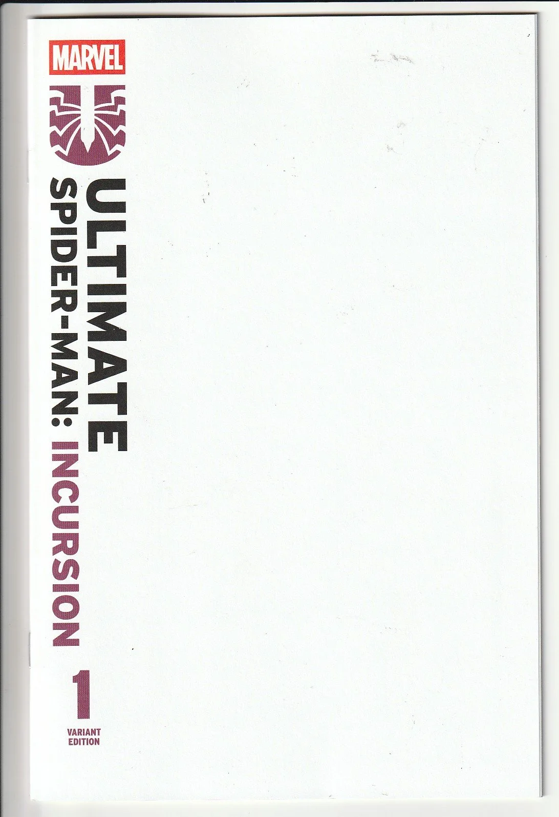 Ultimate Spider-Man: Incursion #1 Blank Cover Variant