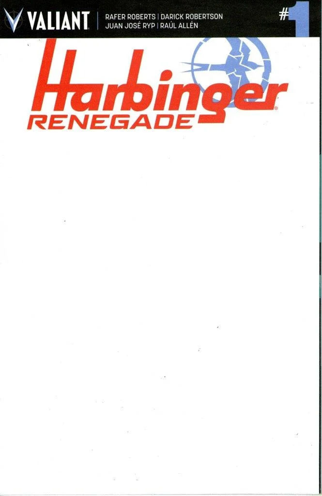 Harbinger Renegade #1 Blank Cover Variant