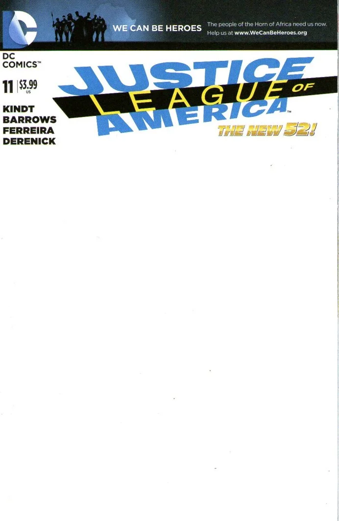 Justice League of America Series 3 #11 Blank Cover Variant