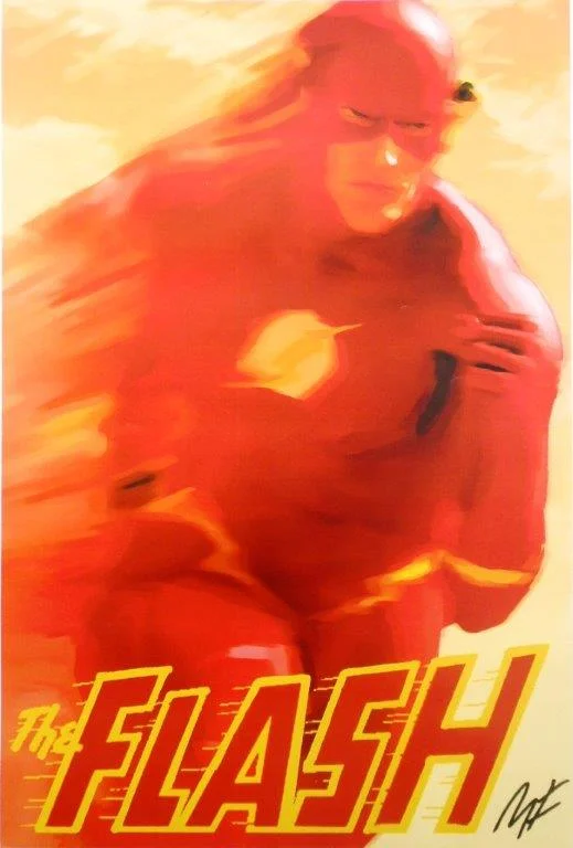 The Flash Lightweight Signed Print by Mike Fyles (Rolled)