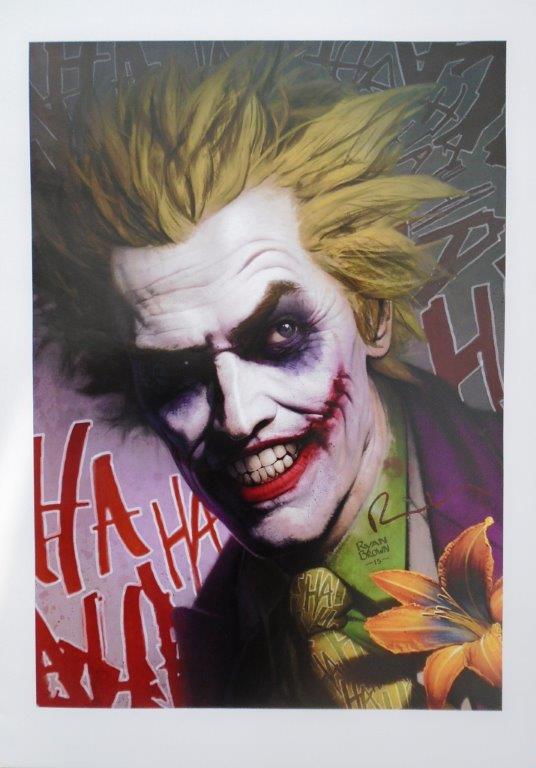 The Joker Signed Print by Ryan Brown