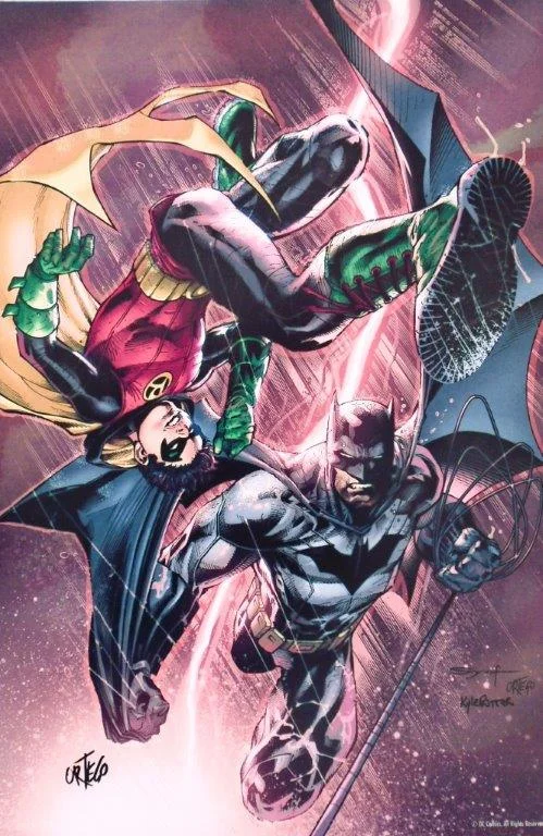 Batman and Robin Signed Print by Guillermo Ortego