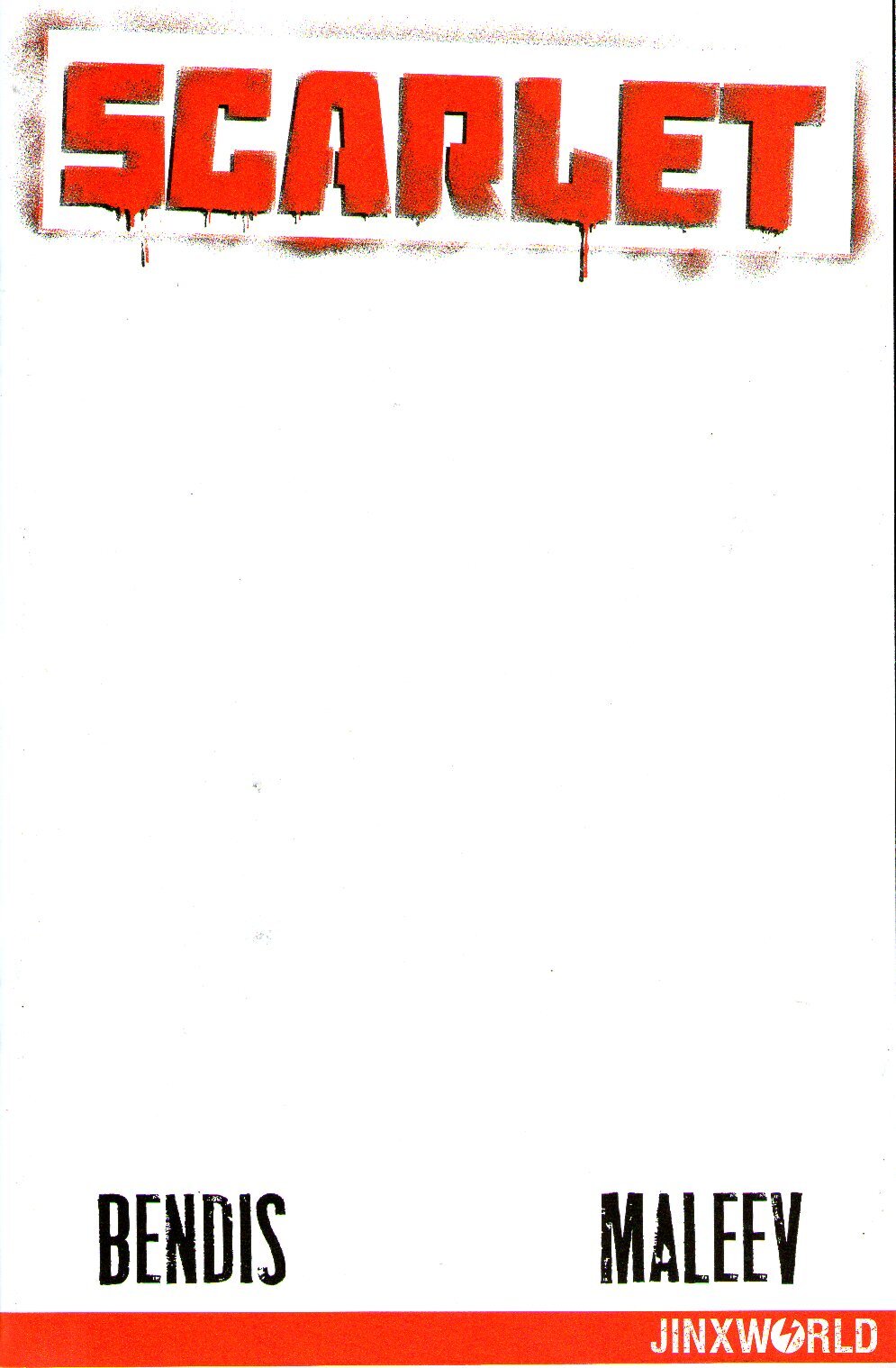 Scarlet #1 Blank Cover Variant