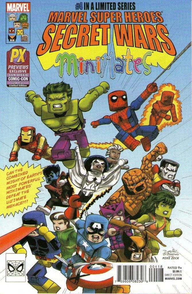 Secret Wars #4 Mini-Mates PX SDCC Variant