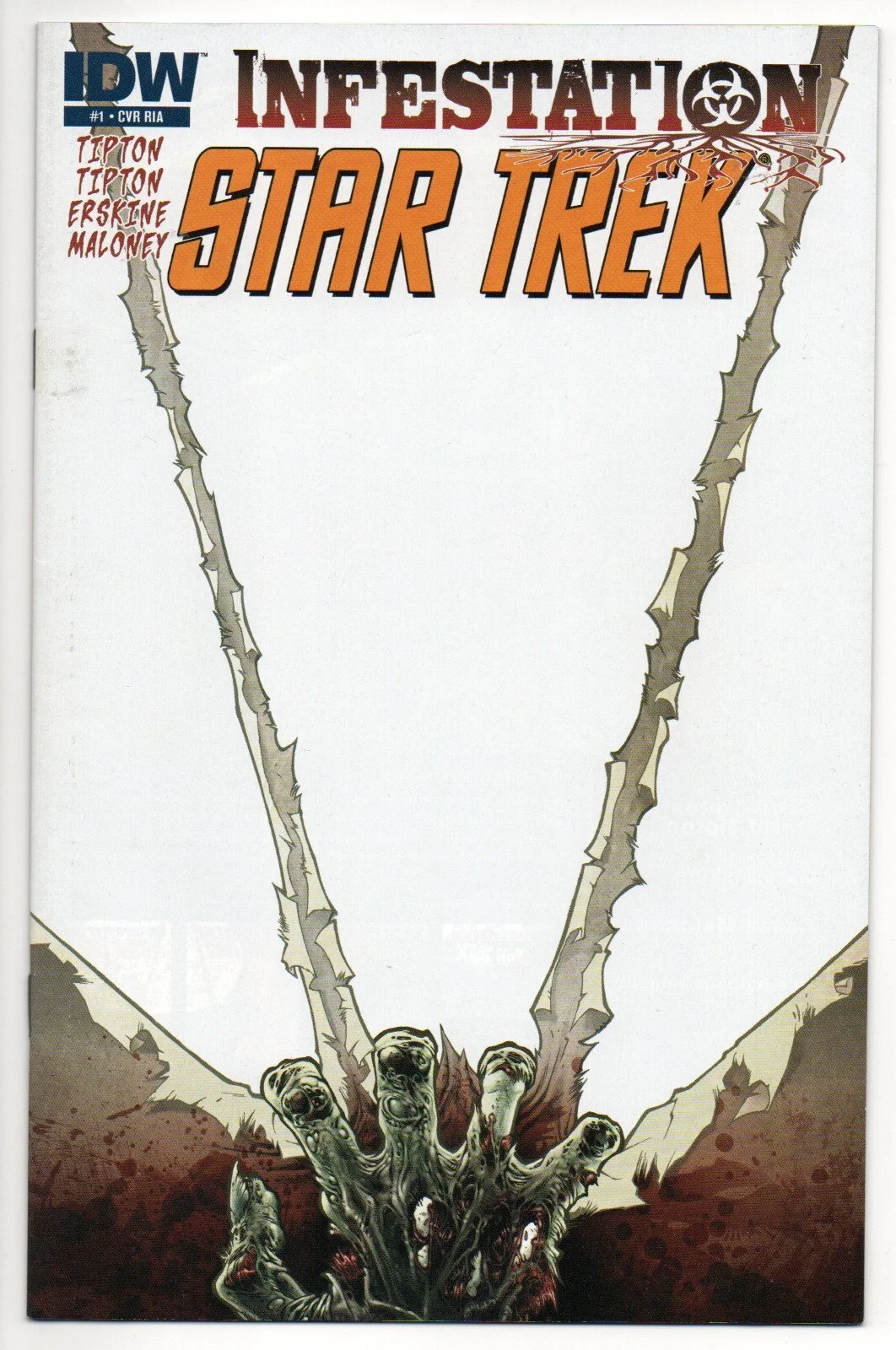 Star Trek: Infestation #1 Blank Cover Variant