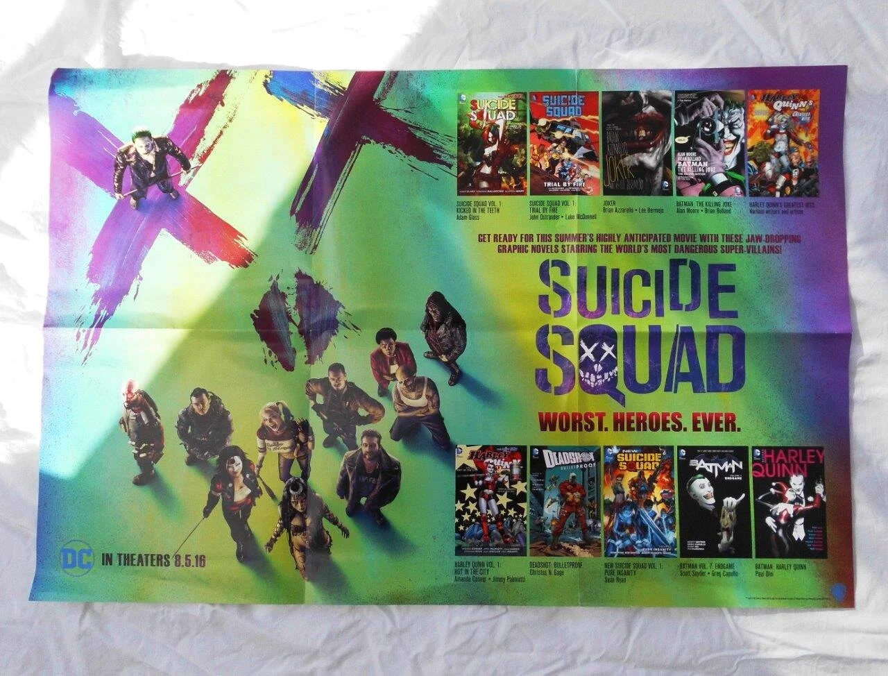 Suicide Squad Movie GN Folded Promo Poster