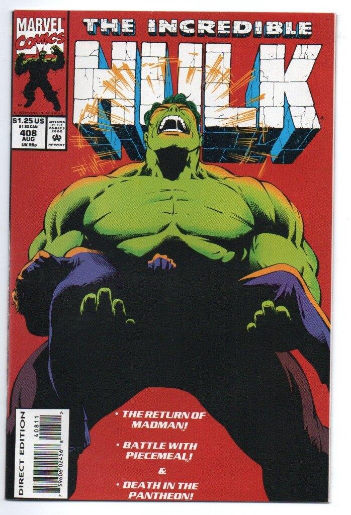 USA, 1993 Incredible Hulk # 408