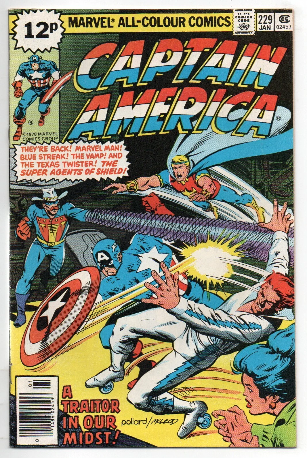Captain America Series 1 #229 Pence Copy