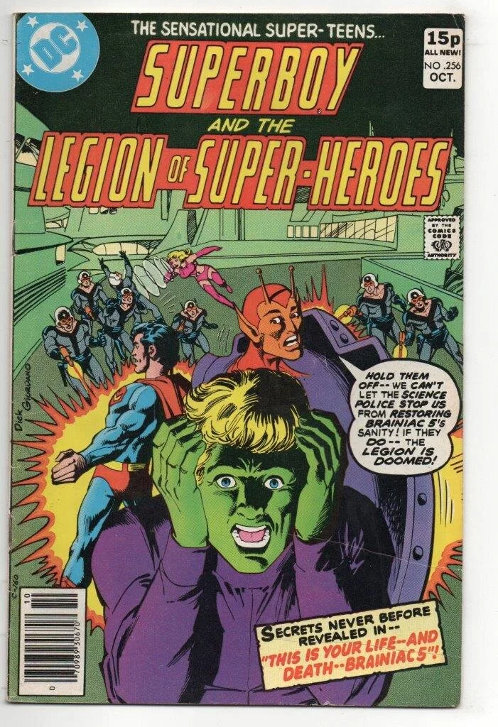 Superboy and the Legion of Super-Heroes Series 1 #256 Pence Copy