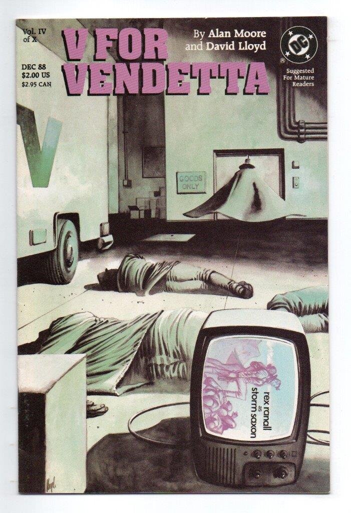 V For Vendetta #4 Signed David Lloyd