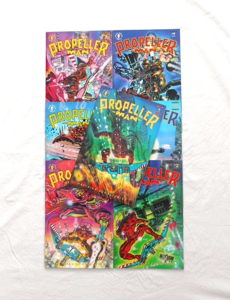 Propeller Man #1-3, 5-8 (of eight) Bundle