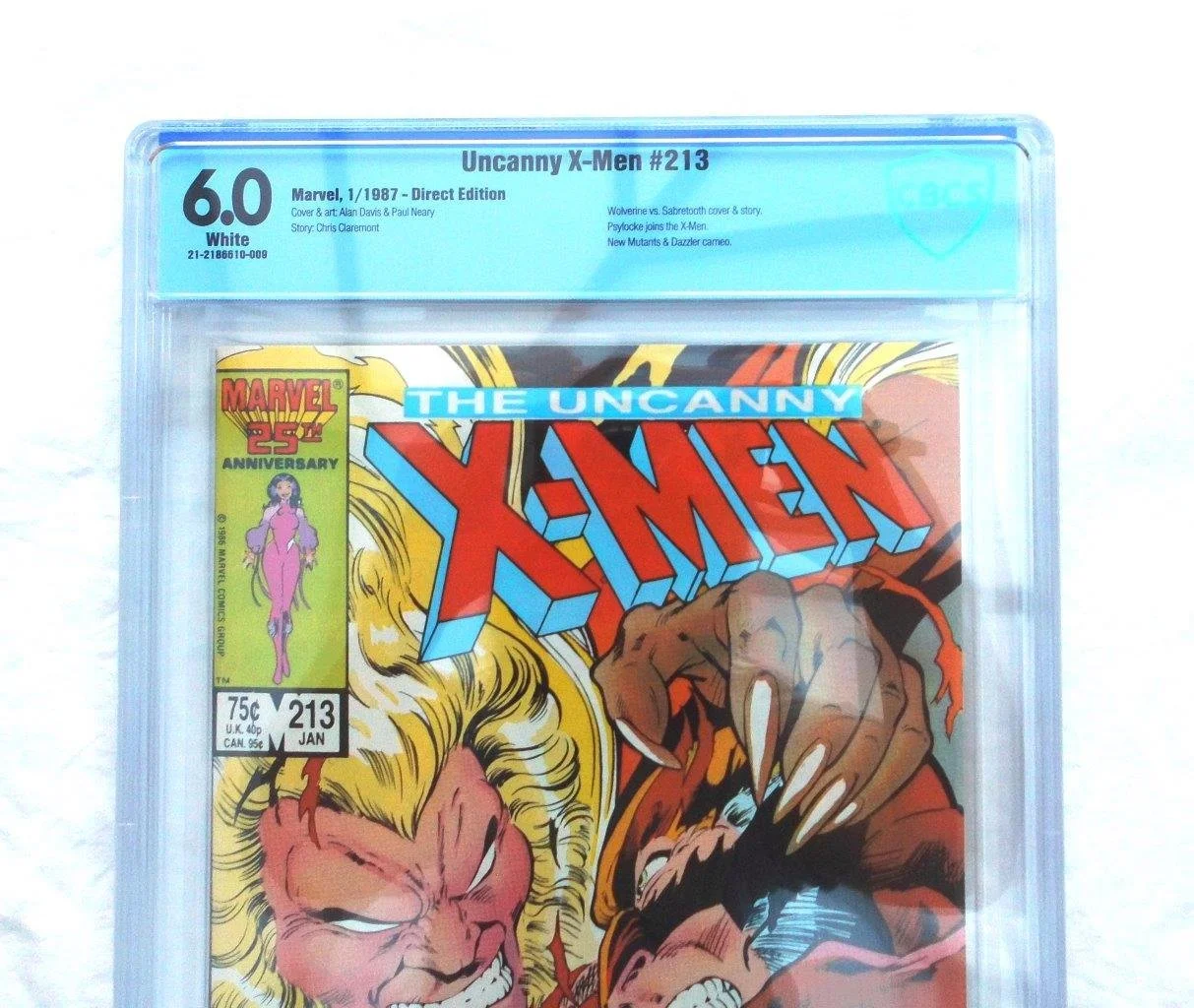 Uncanny XMen 213 CBCS 6.0 — Lucky Target Comics