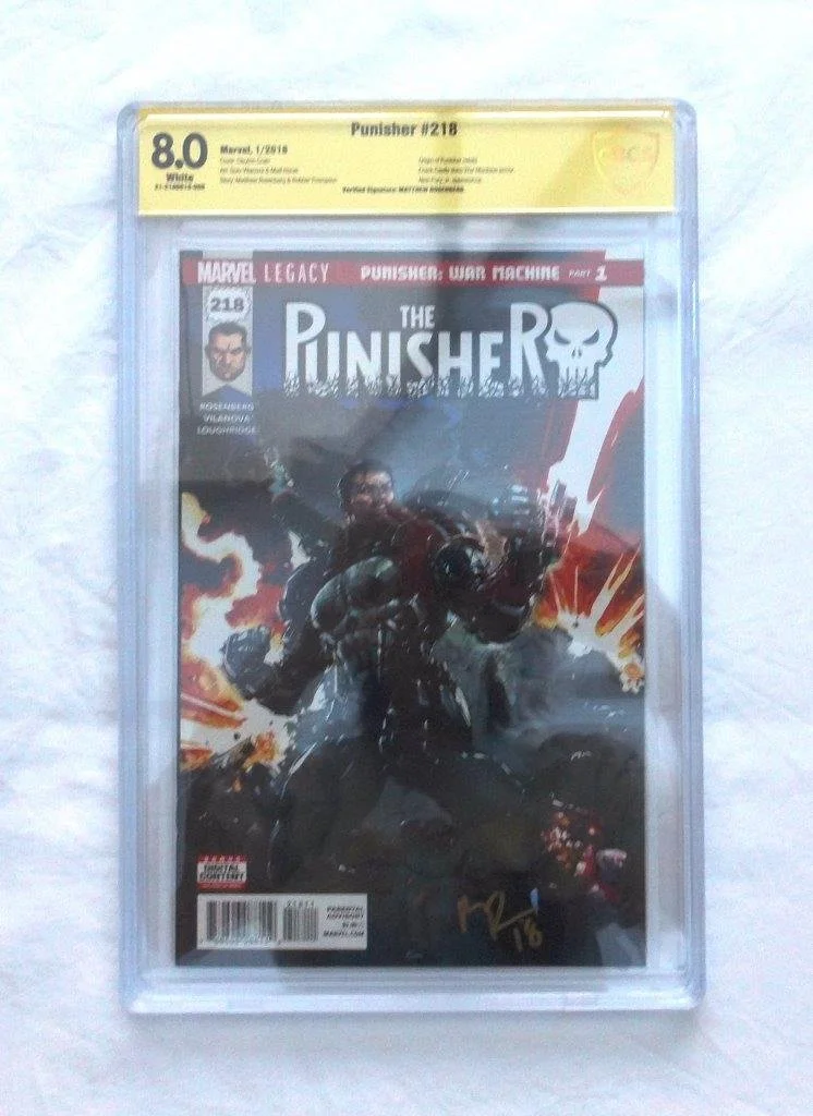 Punisher #218 CBCS 8.0 Signed Matthew Rosenberg
