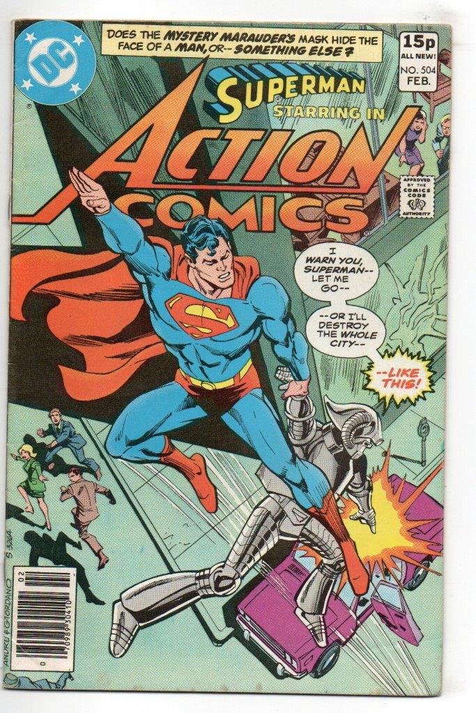 Action Comics Series 1 #504 Pence Copy